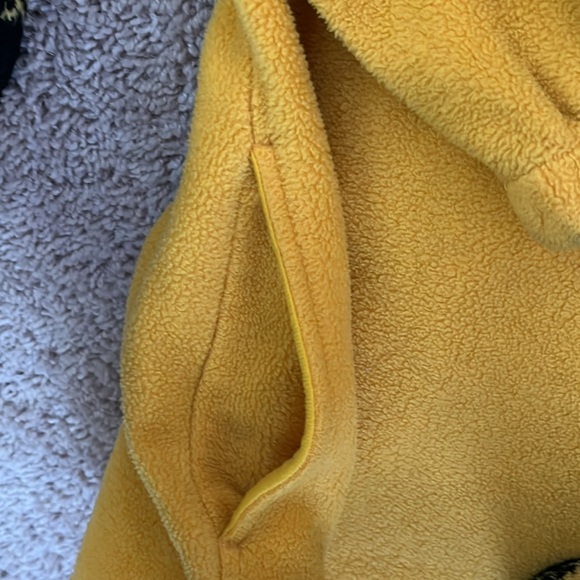 Vintage yellow / gold  1/4 zip pullover with drawstring waist XL - Picture 7 of 9